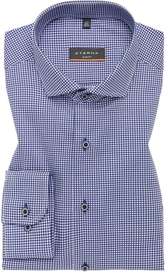 Eterna Overhemd met lange mouwen Slim fit NON IRON (strijkvrij) - Foto 5