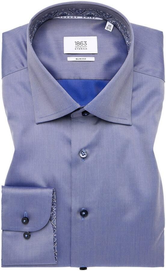 Eterna Overhemd met lange mouwen Slim fit NON IRON (strijkvrij) - Foto 5