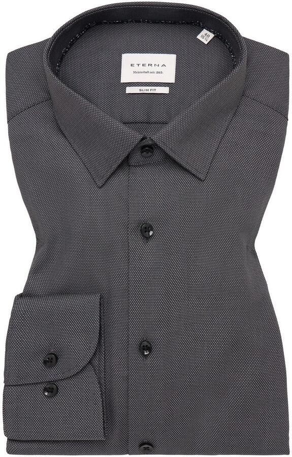 Eterna Overhemd met lange mouwen Slim fit NON IRON (strijkvrij) - Foto 5