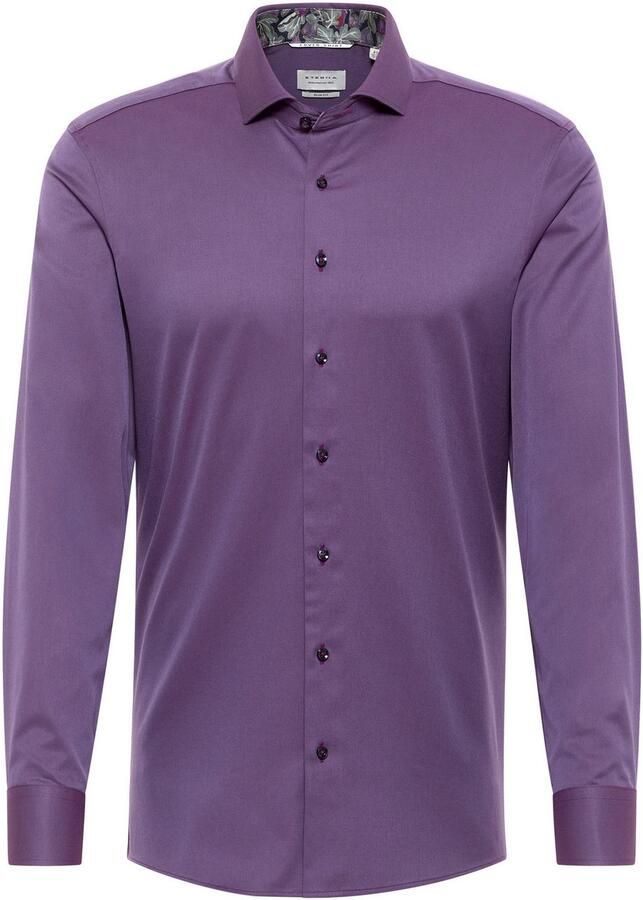 Eterna Overhemd met lange mouwen Slim fit NON IRON (strijkvrij)
