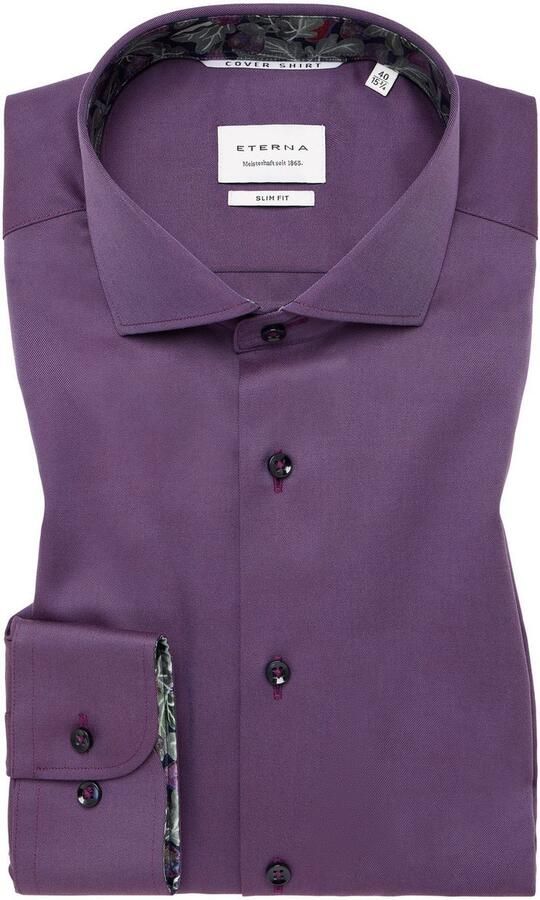Eterna Overhemd met lange mouwen Slim fit NON IRON (strijkvrij) - Foto 5