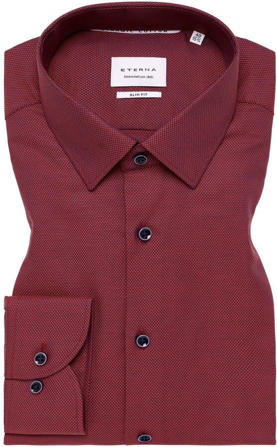 Eterna Overhemd met lange mouwen Slim fit NON IRON (strijkvrij) - Foto 5