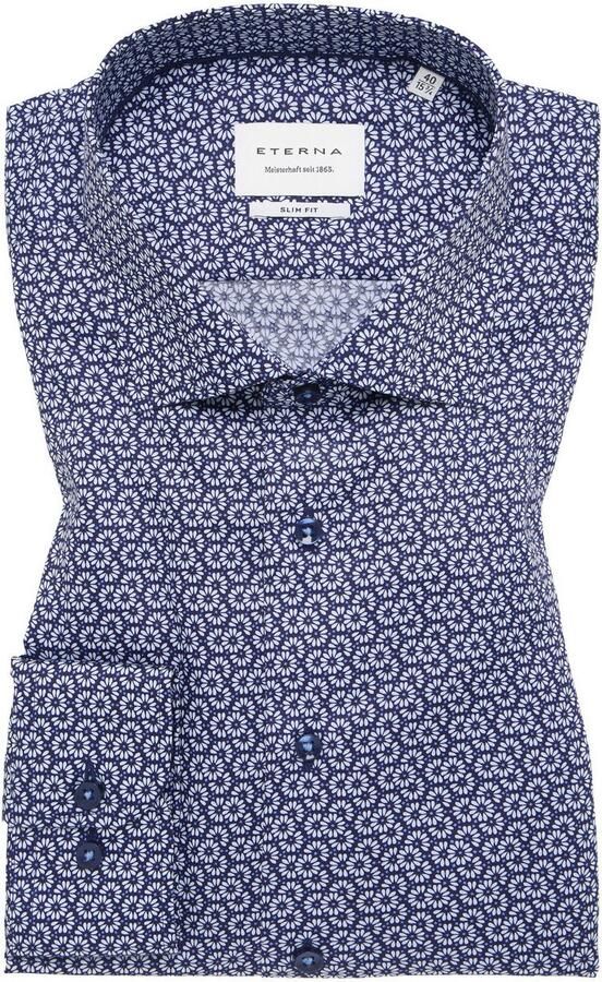 Eterna Overhemd met lange mouwen Slim fit NON IRON (strijkvrij) - Foto 5