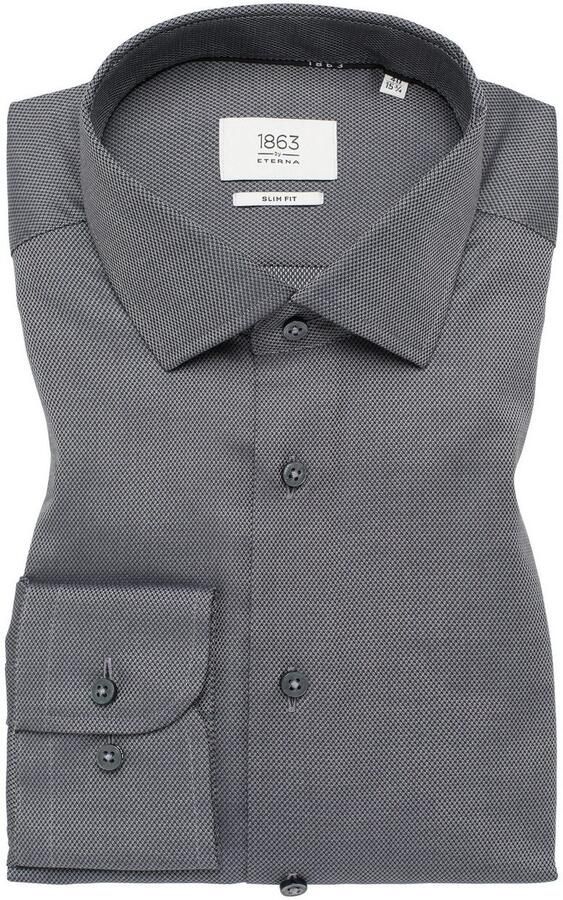 Eterna Overhemd met lange mouwen Slim fit NON IRON (strijkvrij) - Foto 5