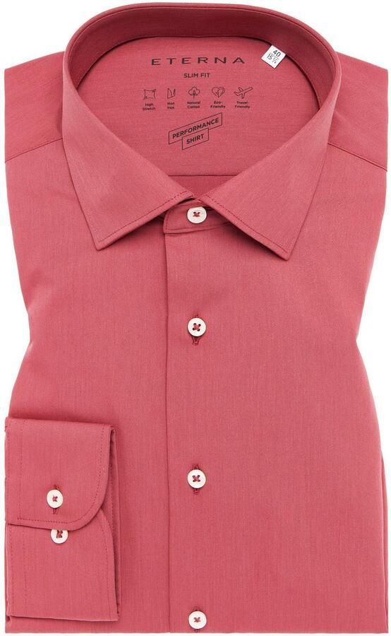 Eterna Overhemd met lange mouwen Slim fit NON IRON (strijkvrij) - Foto 5