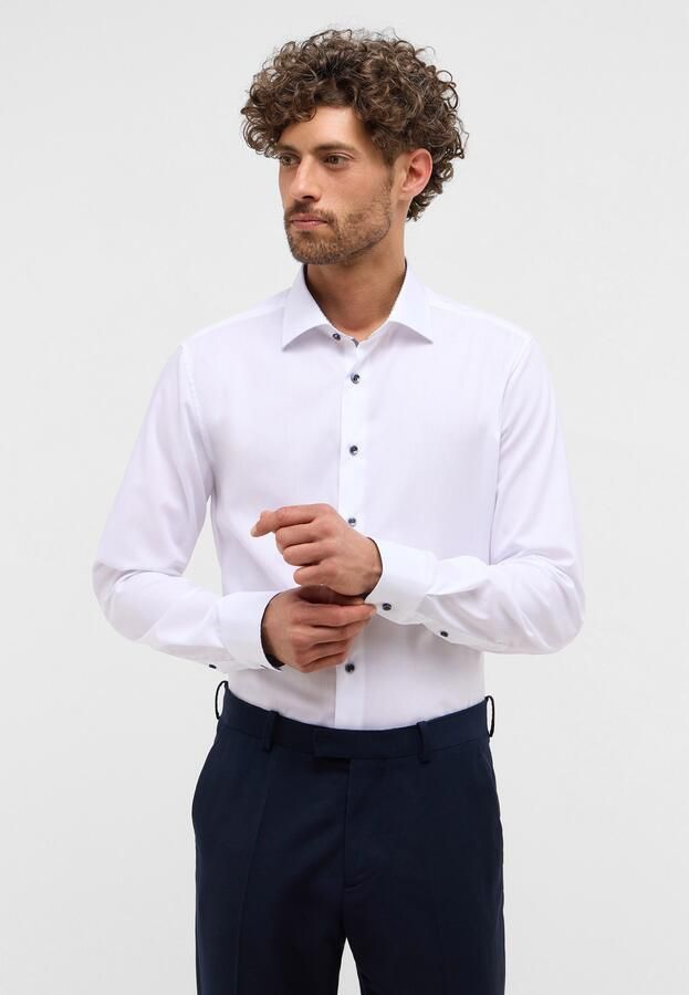 Eterna Overhemd met lange mouwen Slim fit NON IRON (strijkvrij) - Foto 6