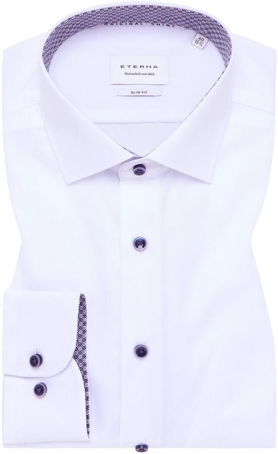Eterna Overhemd met lange mouwen Slim fit NON IRON (strijkvrij) - Foto 5