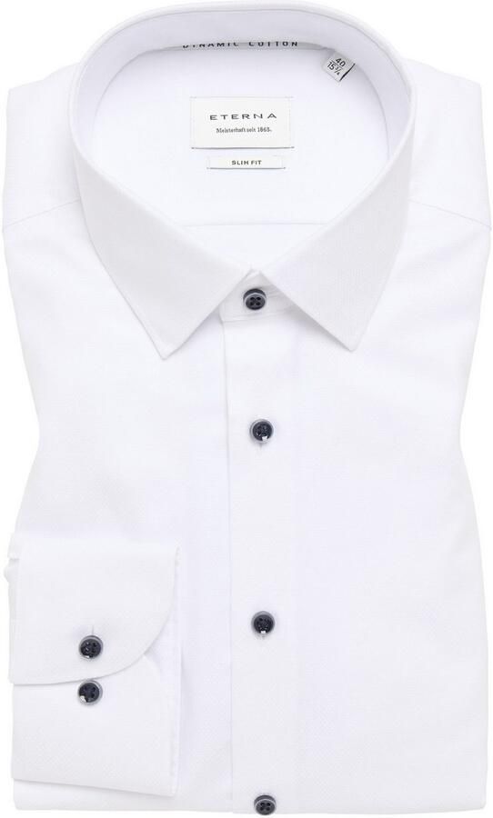 Eterna Overhemd met lange mouwen Slim fit NON IRON (strijkvrij) - Foto 5