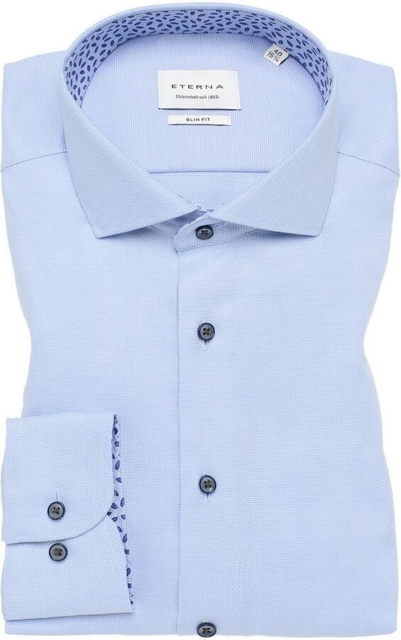 Eterna Overhemd met lange mouwen Slim fit NON IRON (strijkvrij) - Foto 5