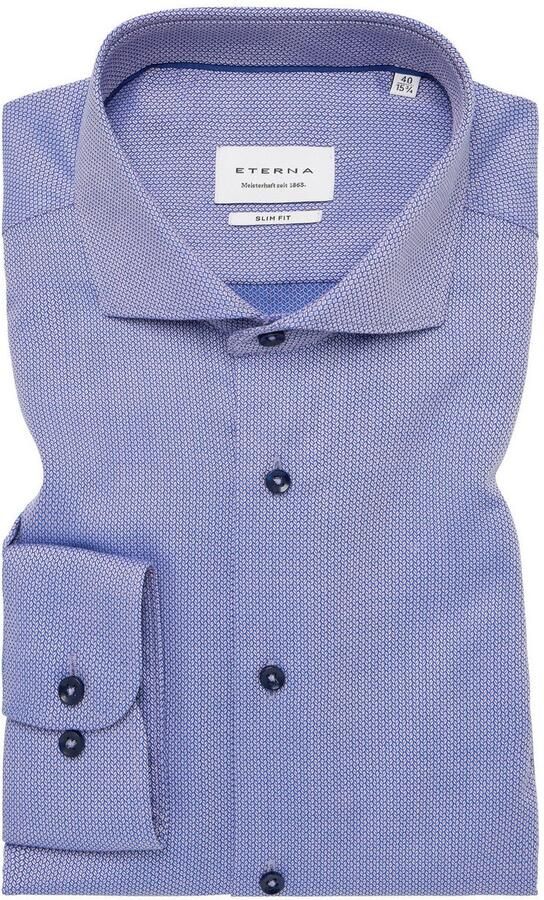 Eterna Overhemd met lange mouwen Slim fit NON IRON (strijkvrij) - Foto 5