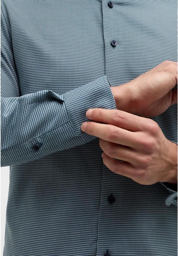 Eterna Overhemd met lange mouwen Slim fit NON IRON (strijkvrij)