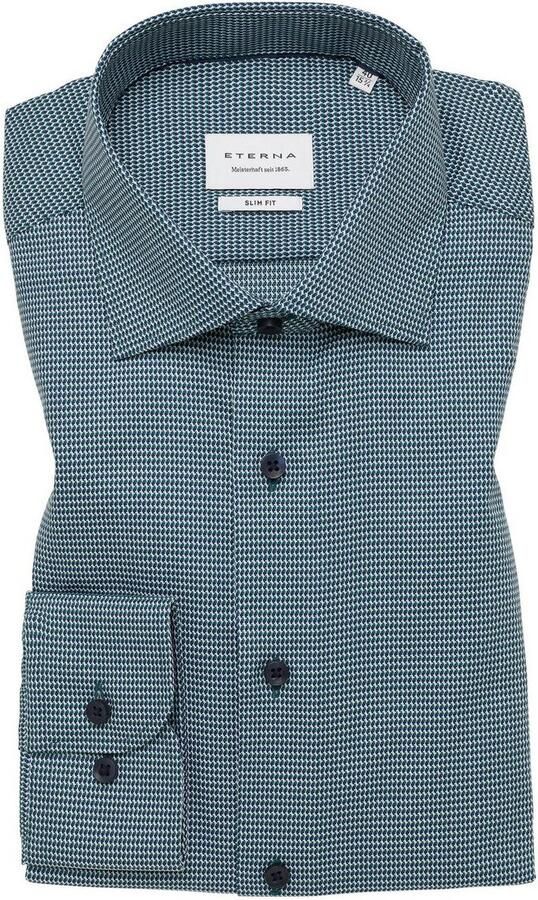 Eterna Overhemd met lange mouwen Slim fit NON IRON (strijkvrij) - Foto 5