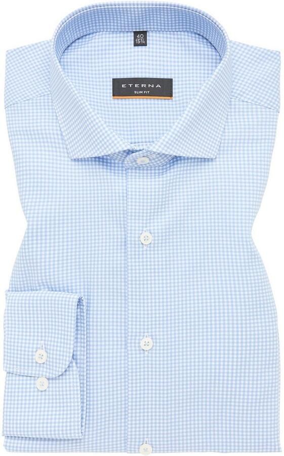 Eterna Overhemd met lange mouwen Slim fit NON IRON (strijkvrij) - Foto 5
