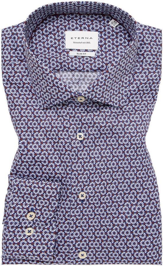 Eterna Overhemd met lange mouwen Slim fit NON IRON (strijkvrij) - Foto 5