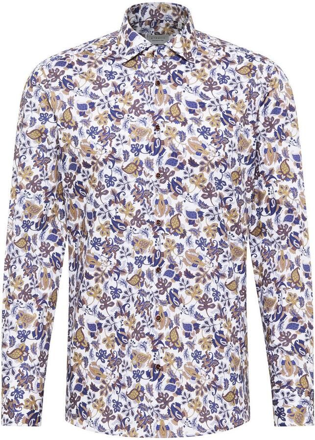 Eterna Overhemd met lange mouwen Slim fit NON IRON (strijkvrij)