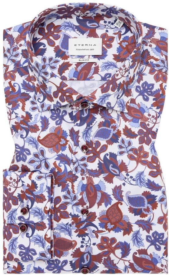 Eterna Overhemd met lange mouwen Slim fit NON IRON (strijkvrij) - Foto 5