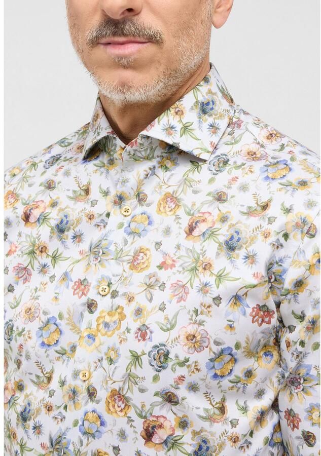 Eterna Overhemd met lange mouwen Slim fit NON IRON (strijkvrij)