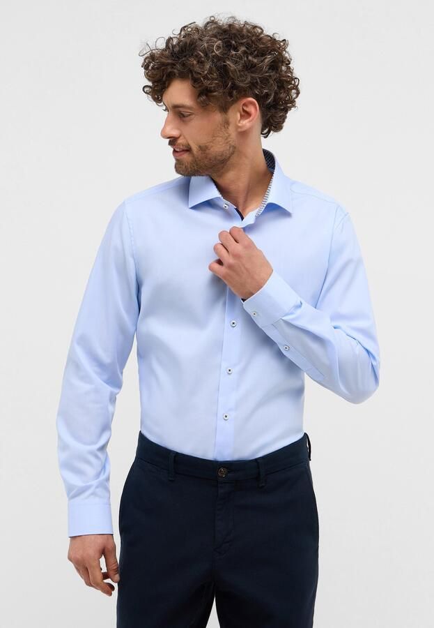 Eterna Overhemd met lange mouwen Slim fit NON IRON (strijkvrij) - Foto 6