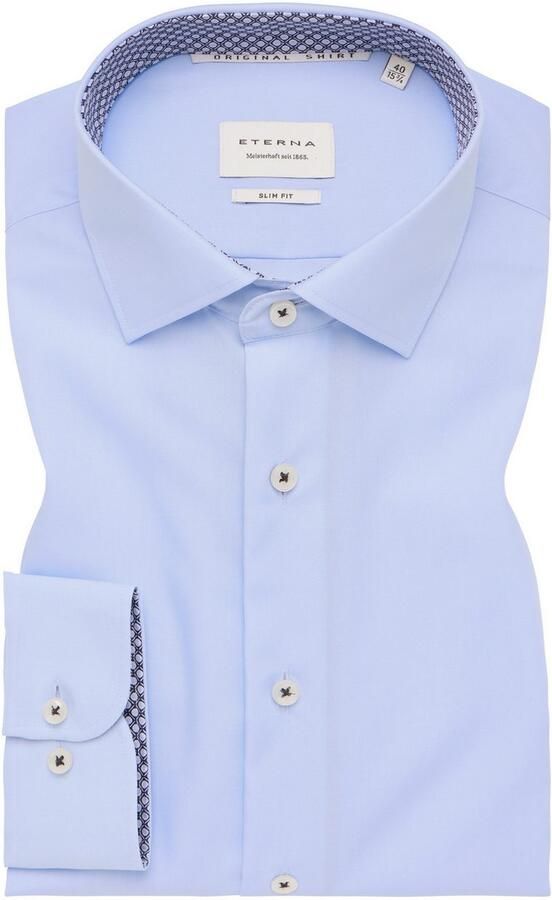 Eterna Overhemd met lange mouwen Slim fit NON IRON (strijkvrij) - Foto 5