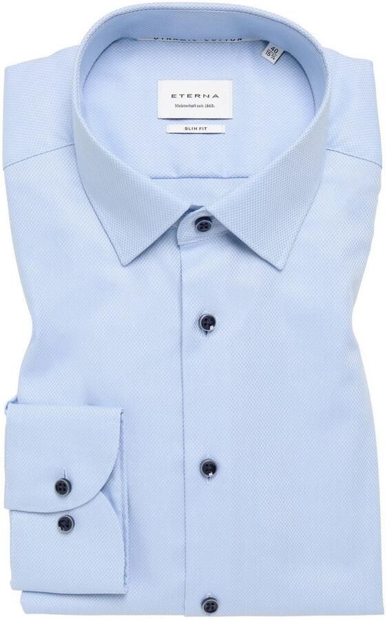 Eterna Overhemd met lange mouwen Slim fit NON IRON (strijkvrij) - Foto 5