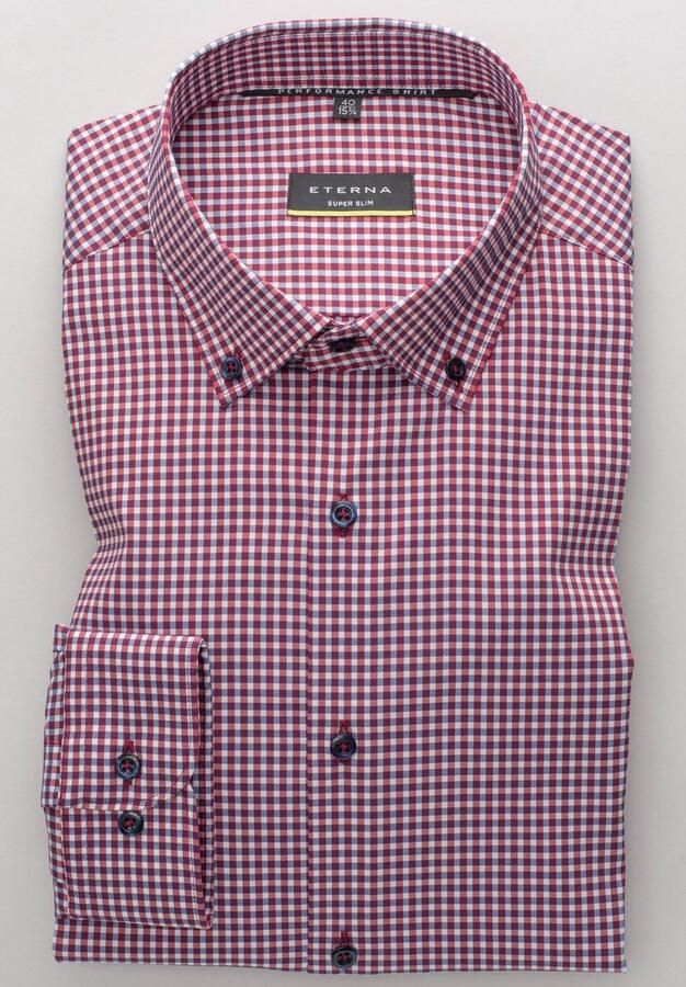 Eterna Overhemd met lange mouwen SUPER SLIM NON IRON (strijkvrij) - Foto 5