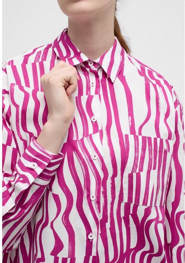 Eterna Overhemdblouse Oversized fit EASY IRON (gemakkelijk te strijken)