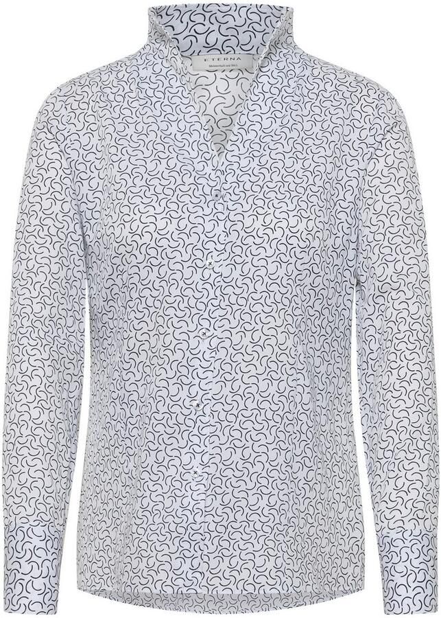 ETERNA COMFORT FIT Overhemdblouse met opstaande kraag