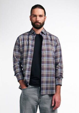 Eterna Flanellen overhemd Regular fit