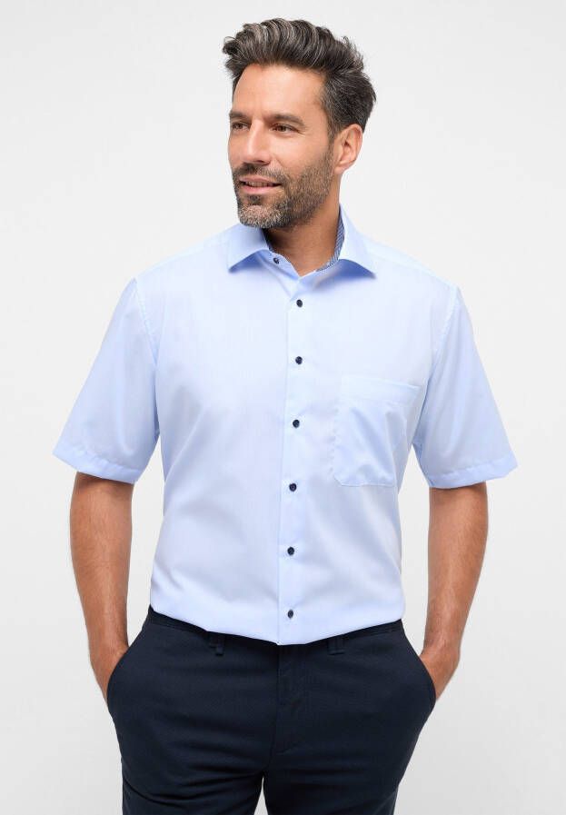 Eterna Comfort fit zakelijk overhemd met borstzak