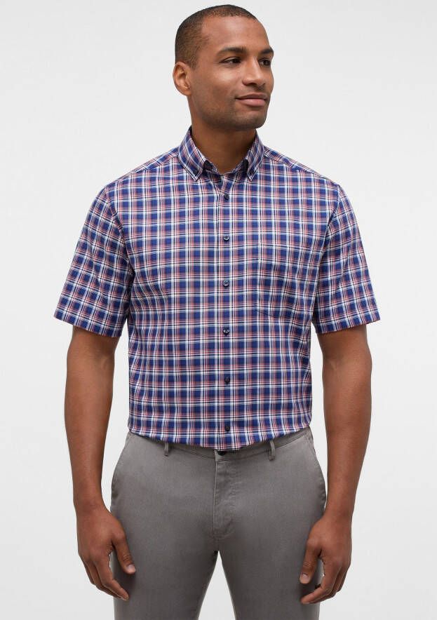 Eterna Overhemd met korte mouwen MODERN FIT NON IRON (strijkvrij)
