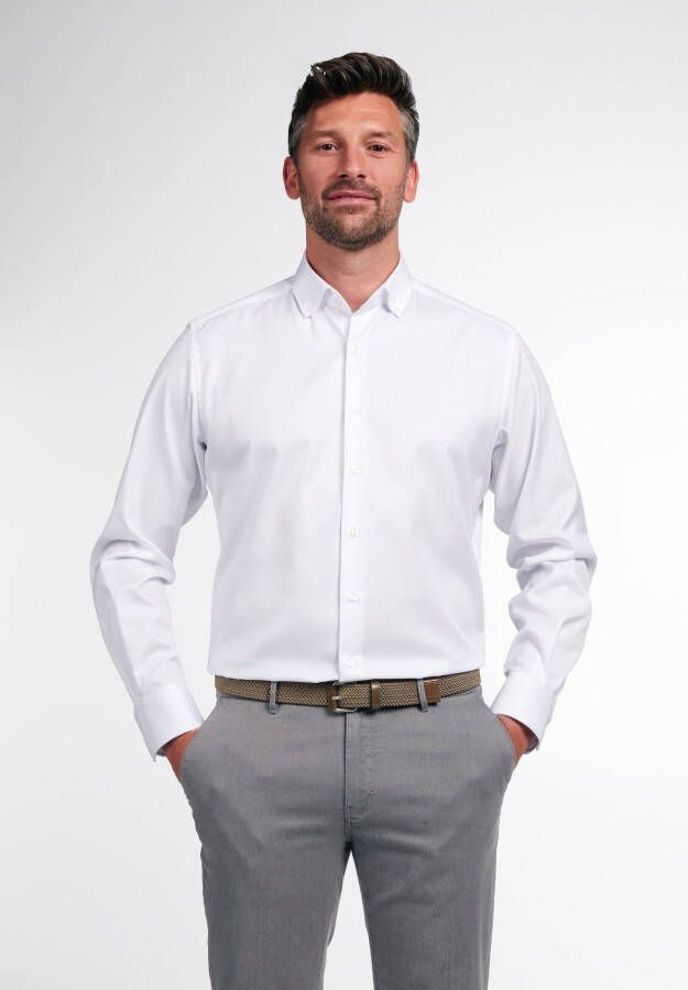 Eterna Modern fit zakelijk overhemd met button-downkraag