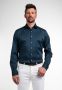 Eterna zakelijk overhemd mouwlengte 7 normale fit donkerblauw katoen - Thumbnail 1