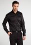Eterna overhemd mouwlengte 7 Modern Fit semi-wide spread boord zwart effen - Thumbnail 1
