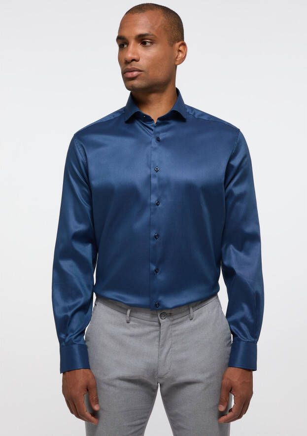 Eterna Regular fit zakelijk overhemd met stretch