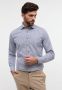 Eterna business overhemd Modern Fit normale fit blauw wit gestreept katoen - Thumbnail 1