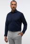 Eterna zakelijk overhemd Modern Fit normale fit donkerblauw effen katoen - Thumbnail 1