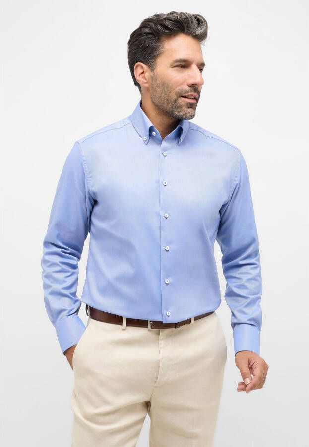 Eterna Slim fit premium shirt met button-downkraag