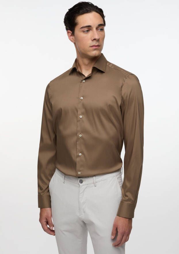 Eterna Slim fit zakelijk overhemd van twill