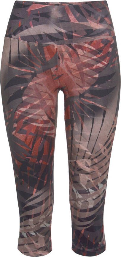 active by Lascana Caprilegging Tropical met abstracte palmenprint