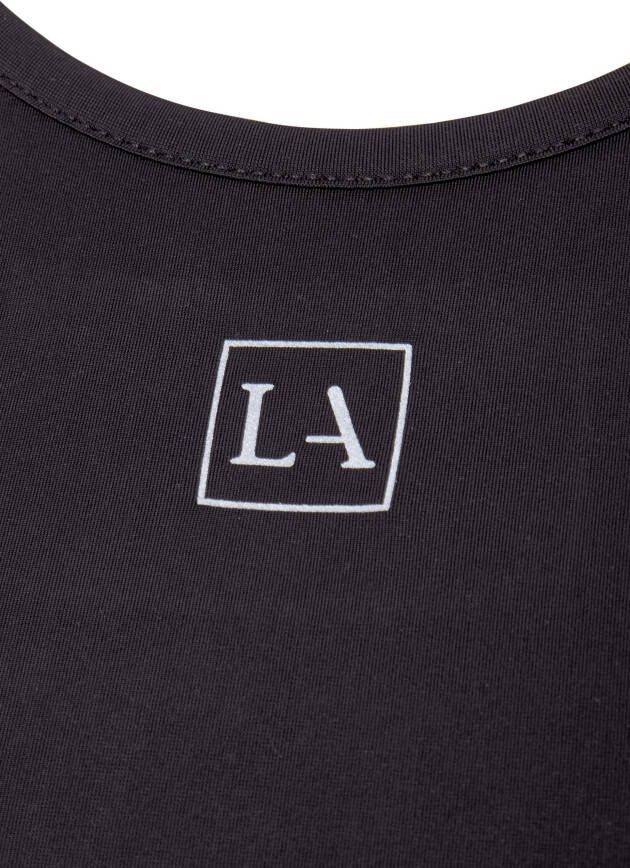 active by Lascana Functioneel shirt Digital Mauve met cut-out aan de achterzijde