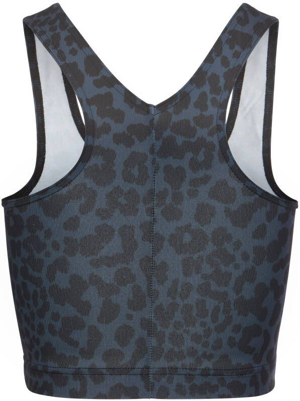 active by Lascana Functioneel shirt met luipaardmotief en brede schouderbandjes