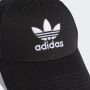 Adidas Originals Zwarte Katoenen Baseballpet met Oversized Trefoil Logo Black Unisex - Thumbnail 7