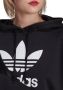 Adidas Originals Dames sweatshirt adicolor split trafoil hoodie hc7050 36 Zwart Dames - Thumbnail 8