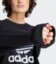 Adidas Originals Zwarte Trui met Wijde Silhouet en Authentiek Logo Zwart Dames - Thumbnail 5