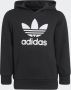 Adidas Originals Trefoil Hooded Tracksuit Children Black White- Black White - Thumbnail 3