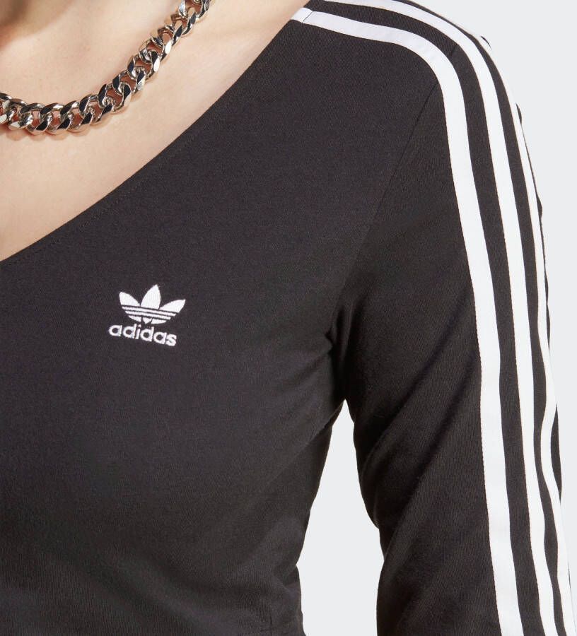 adidas Originals Shirt met lange mouwen ADICOLOR CLASSICS 3-STRIPE BUTTON LONGSLEEVE