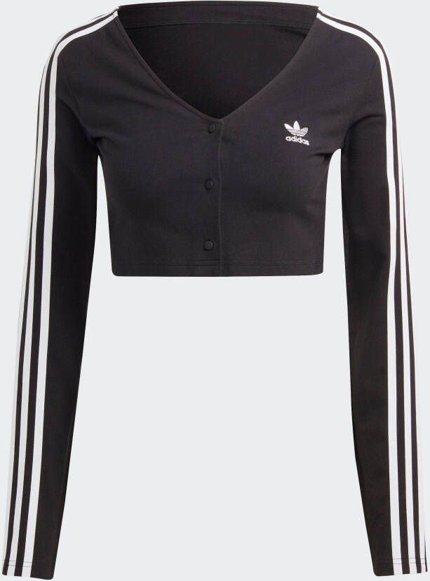 adidas Originals Shirt met lange mouwen ADICOLOR CLASSICS 3-STRIPE BUTTON LONGSLEEVE