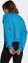 Adidas Strepen Lichtgewicht Ronde Hals Sweatshirt Blauw Blue Dames - Thumbnail 4