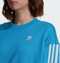 Adidas Strepen Lichtgewicht Ronde Hals Sweatshirt Blauw Blue Dames - Thumbnail 5