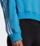 Adidas Strepen Lichtgewicht Ronde Hals Sweatshirt Blauw Blue Dames - Thumbnail 6